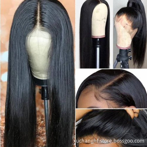 HF factory cheap price full lace wigs 100% virgin human hair vendor wholesale 150% density full lace human hair wig